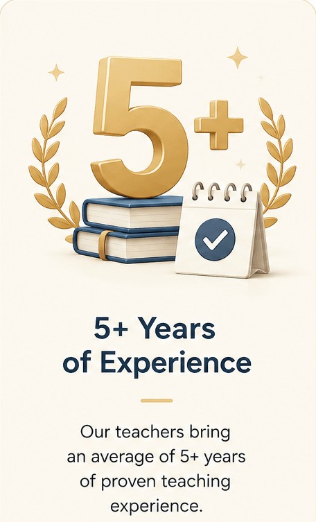 5+ years of teaching experience